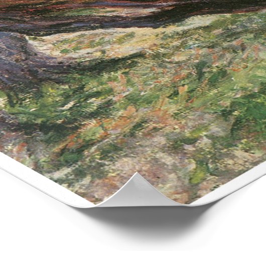 Studie über Olivenbäume, 1884 Poster (Ecke)