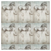 Studie über Pferde Leonardo da Vinci circa 1490 Stoff (Muster)