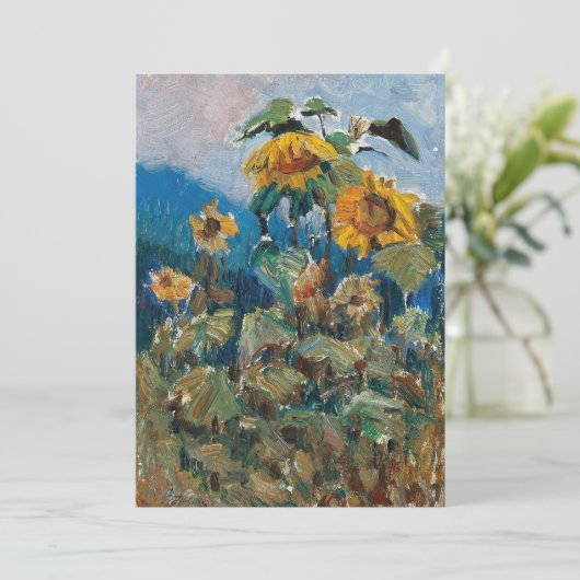 Studie über Sonnenblumen | Marie Egner (Stehend Vorderseite)