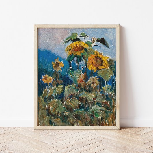 Studie über Sonnenblumen | Marie Egner Poster
