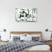Studie über Tiere und Blume, in Gravur Leinwanddruck (Insitu (Schlafzimmer))