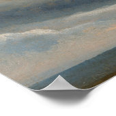 Studie über Wolken mit einem Sonnenuntergang in de Poster (Ecke)