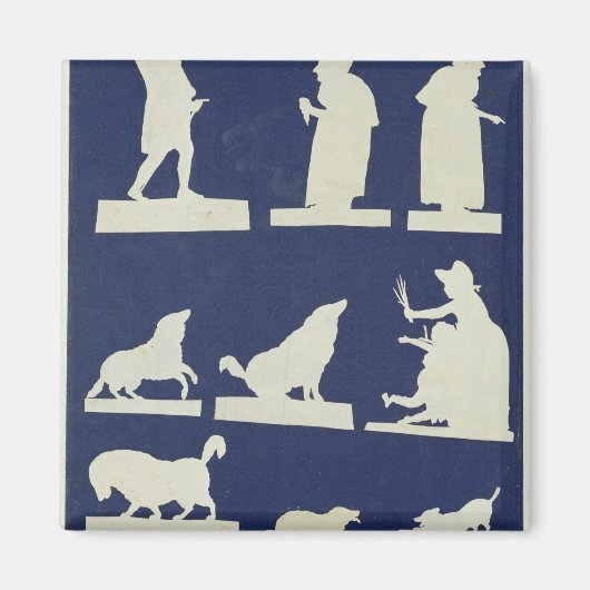 Studie über Zahlen und Tiere Magnet (Vorne)