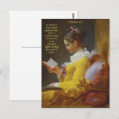 Studie, um sie selbst zu erforschen, Gott genehmig Postkarte (Vorne/Hinten)