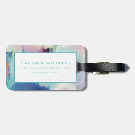 Studie und Airy Bright Gepäckanhänger (Rückseite horizontal)