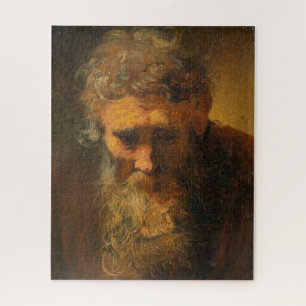 Studie und Alter Mann von Rembrandt van Rijn Jigsa Puzzle