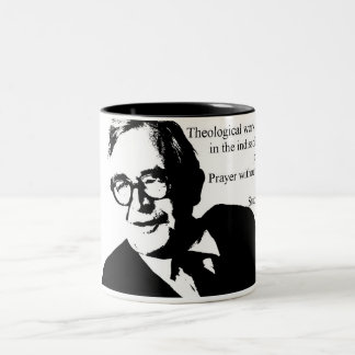 Studie und Gebet Karl Barth Zweifarbige Tasse
