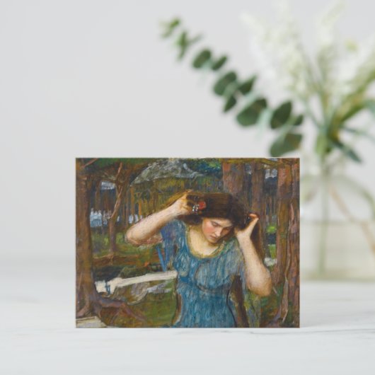 Studie Vain Lamorna für Lamia von Waterhouse Postkarte (Stehend Vorderseite)