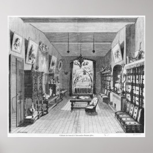 Studie von Alexandre Dumas Pere Poster (Vorne)