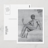 Studie von Anton Mengs über Mars Postkarte (Vorne/Hinten)