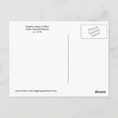 Studie von Anton Mengs über Mars Postkarte (Rückseite)