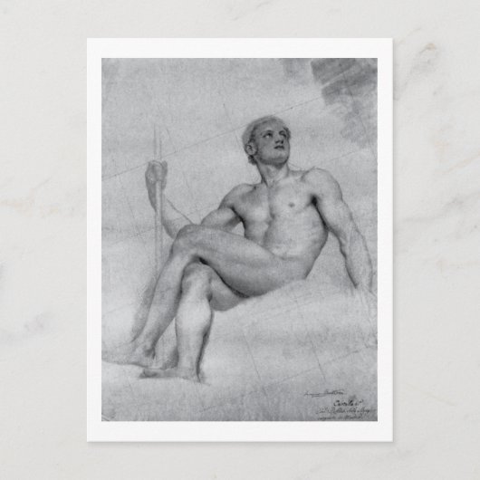 Studie von Anton Mengs über Mars Postkarte (Vorderseite)