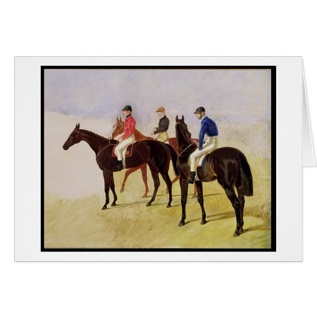 Studie von drei Steeplechase-Sprüngen: Allen (Vorderseite (Horizontal))