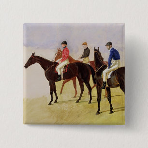 Studie von drei Steeplechase-Sprüngen: Allen Button