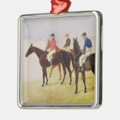 Studie von drei Steeplechase-Sprüngen: Allen Ornament Aus Metall (Links)