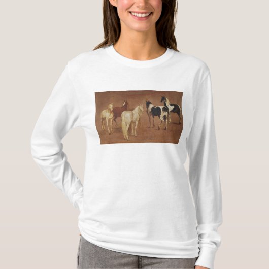 Studie von fünf Pferden T-Shirt (Vorderseite)