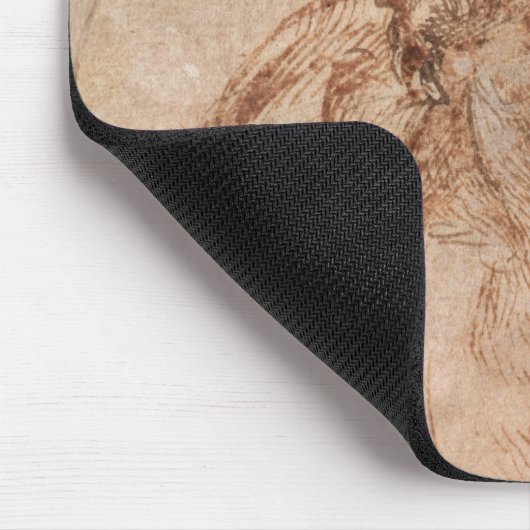 Studie von Haupt- und von Schultern Mousepad (Ecke)