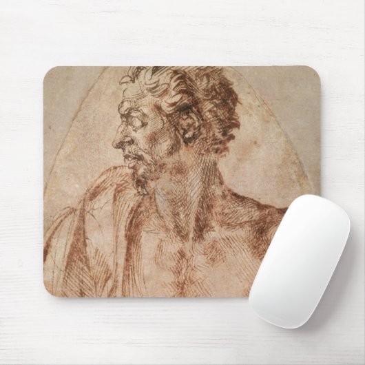 Studie von Haupt- und von Schultern Mousepad (Mit Mouse)