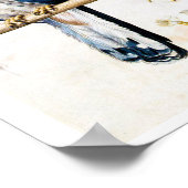 Studie von Kestrel und Blume, Arcimboldo Poster (Ecke)