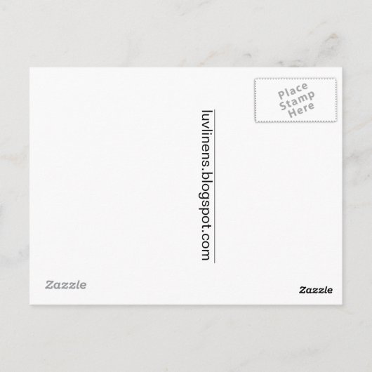 Studie von Knees Postkarte (Rückseite)