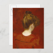 Studie von Lilia, 1887 (Öl auf Leinwand) Postkarte (Vorne/Hinten)