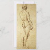 Studie von Michelangelos David Statue von Raphael (Vorderseite)