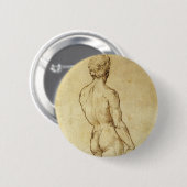 Studie von Michelangelos David Statue von Raphael Button (Vorne & Hinten)