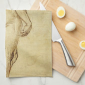 Studie von Michelangelos David Statue von Raphael Geschirrtuch (Viertel Falte)