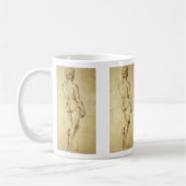 Studie von Michelangelos David Statue von Raphael Kaffeetasse (Links)