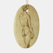 Studie von Michelangelos David Statue von Raphael Keramik Ornament (Rechts)