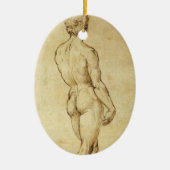 Studie von Michelangelos David Statue von Raphael Keramik Ornament (Vorne)
