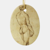 Studie von Michelangelos David Statue von Raphael Keramik Ornament (Hinten)
