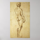 Studie von Michelangelos David Statue von Raphael Poster (Vorne)