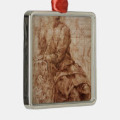 Studie von Sibyl Silbernes Ornament (Rechts)