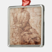 Studie von Sibyl Silbernes Ornament (Links)