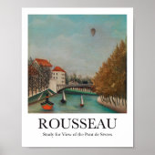 Studie zum Blick auf den Pont de Sèvres von Rousse Poster (Vorne)