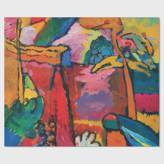 Studie zur Improvisation V von Wassily Kandinsky  Geschenkpapier (Flach)
