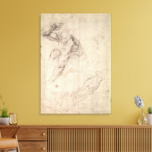 Studie zur männlichen Figur Leinwanddruck (Insitu (Wohnzimmer))