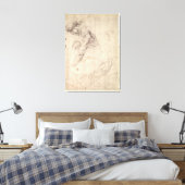 Studie zur männlichen Figur Leinwanddruck (Insitu (Schlafzimmer))