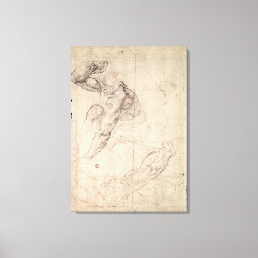 Studie zur männlichen Figur Leinwanddruck (Vorderseite)