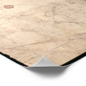 Studie zur männlichen Figur Poster (Ecke)