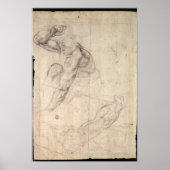 Studie zur männlichen Figur Poster (Vorne)