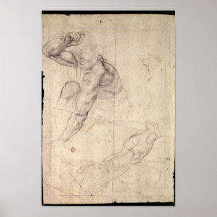 Studie zur männlichen Figur Poster
