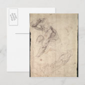Studie zur männlichen Figur Postkarte (Vorne/Hinten)