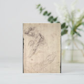 Studie zur männlichen Figur Postkarte (Stehend Vorderseite)