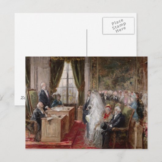Studie zur Zivilen Ehe Postkarte (Vorne/Hinten)