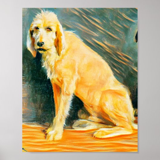 Studie zweier Hunde Poster (Vorne)