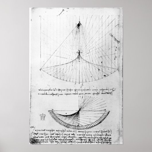 Studien an konkaven Spiegeln konstant, parabolisch Poster (Vorne)