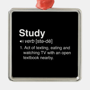 Studien-Definition Silbernes Ornament
