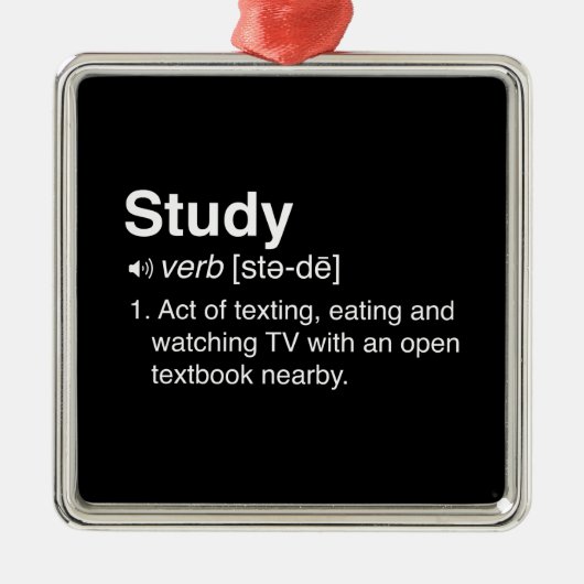 Studien-Definition Silbernes Ornament (Vorne)
